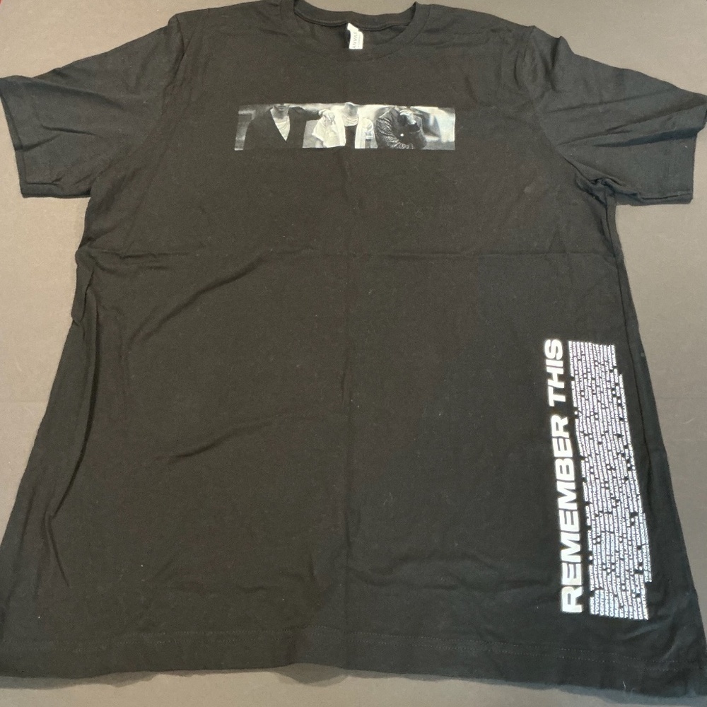 Jonas Brothers Remember This Tour Graphic T-Shirt Bella + Canvas XL Black 2021 T